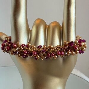Joan Rivers: The Classics Collection Beaded Cluster Cha Cha Bracelet